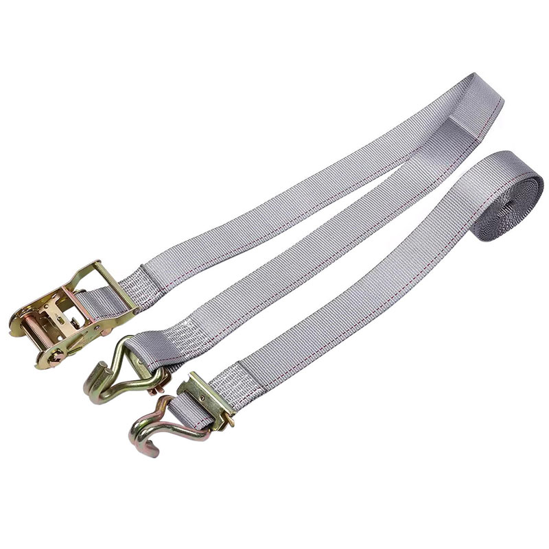 สายรัดวงล้อ E-Track สำหรับงานหนักขนาด 2'' X 12' พร้อมตะขอลวดและ E-Fitting สปริง