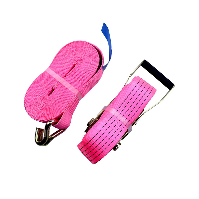 สายรัดโพลีเอสเตอร์หัวเข็มขัดสังกะสีสี 5T ขนาด 2 นิ้ว 5T