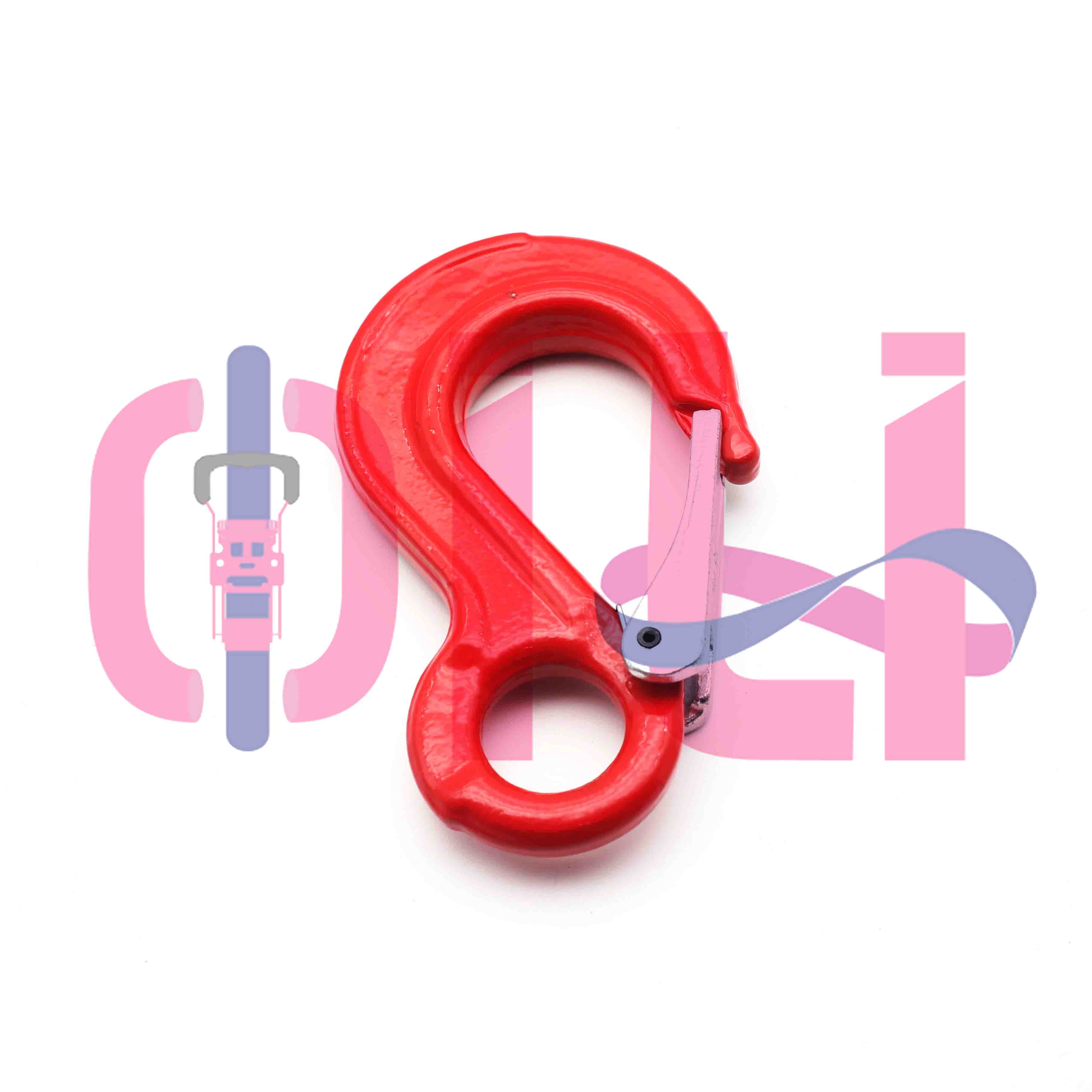 G80 สลิงแบบปรับได้ Clevis Hook Chain สลิงยกสลิง